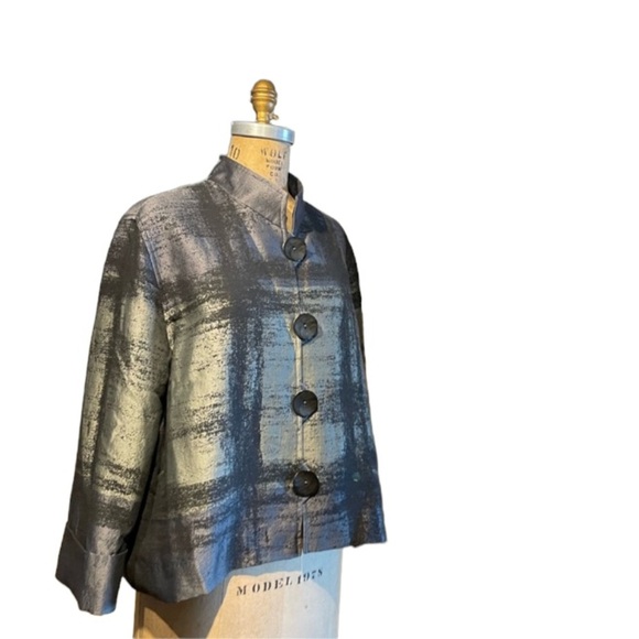 Caroline Rose Women’s Abstract Brushstroke Avant Garde Boxy Fit Jacket Large - Picture 4 of 6